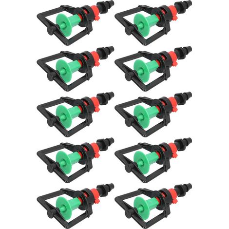 Packung mit 10 rotierenden Mikro-Jet-Bewässerungsdüsen vom Typ G für Pflanzen, Refraktionssprühung, Gewächshausberegnung. (1/5)