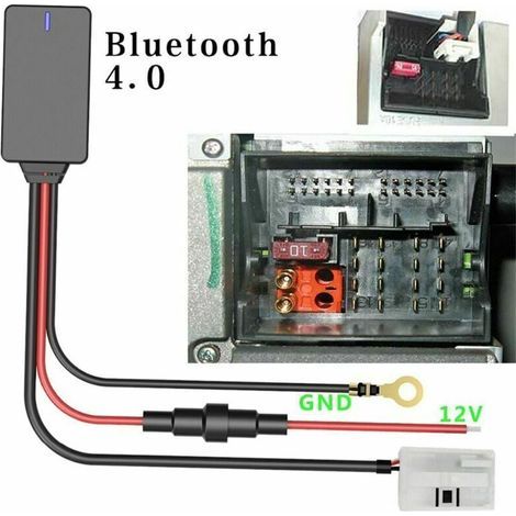 Adatto per adattatori Bluetooth Volkswagen RCD310/RCD510 (interfaccia principale a 12 pin). (Non originale) (1/4)