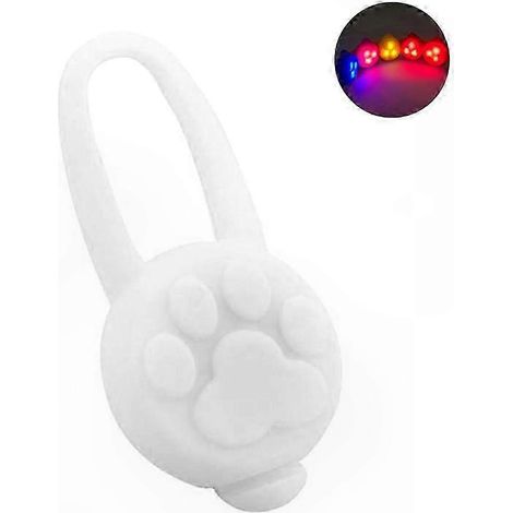 Collier chien LED silicone lumineux, pendentif lumineux pour animaux, collier de sécurité pour promenade nocturne et camping, éclairage rechargeable, taille ajustable, lot de 1 (1/4)