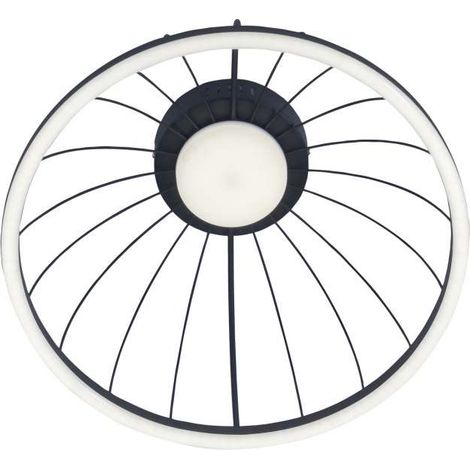 Plafón led modelo Tilda acabado negro, 40cm(alto) 40cm(ancho) 40cm(fondo) . (1/4)