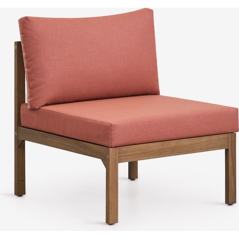 Módulo central para sofá modular de jardín en madera de acacia Branson SKLUM (1/5)