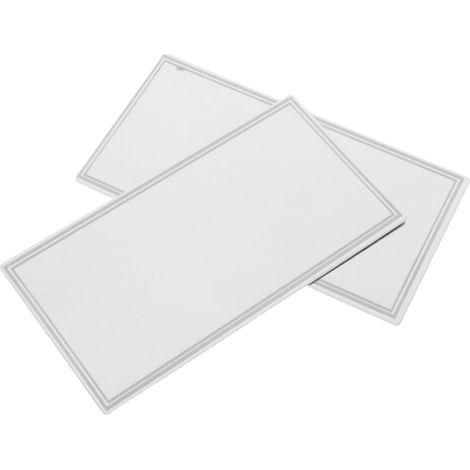 Juego de 2 espejos de tocador, 15x8 cm, cristal transparente, para parasoles de coche. (1/5)