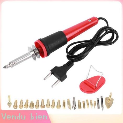 Garosa Ensemble de fer à souder électrique Electric Soldering Iron Set Wood Burning Pen bricolage poste Prise européenne AC230V (1/4)