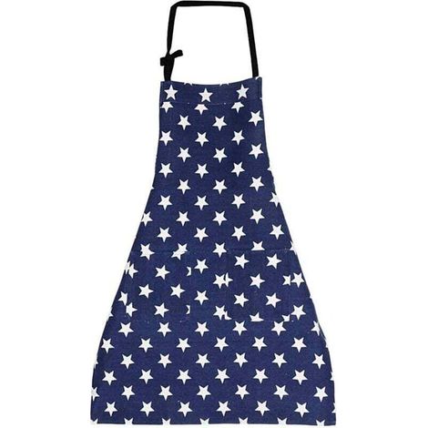 Tablier de cuisine (bleu marine), tablier de cuisine pour femme, tablier réglable en coton et lin pour cuisine familiale, restaurant, barbecue (1/4)