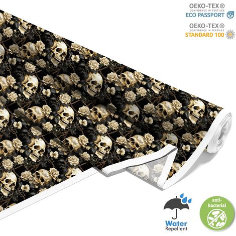 TESSUTI DECORATIVI PER ESTERNI OXFORD - Motivo Teschio I DX4767 (1/5)