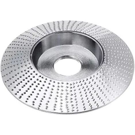 FENOPLASTICADisque à sculpter le bois pour meuleuse d'angle - pour façonner, meuler et couper, ouverture de 16 mm, 1 pièce, argenté, biseauté. (1/3)