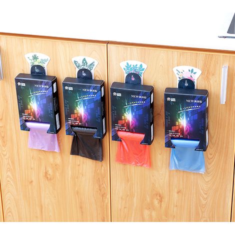 5 rouleaux de sacs poubelle pour déchets de cuisine et toilettes (bleus)