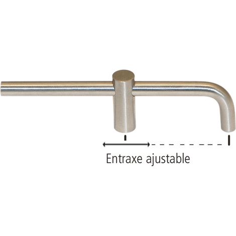 Poignée arc de diamètre 8mm entraxe 64mm - CADAP - 00507/72S