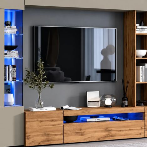 Kit 5 Luci LED 4000K Blu 12V per Ripiani in Vetro e Legno Mobile 0,3W (1/4)