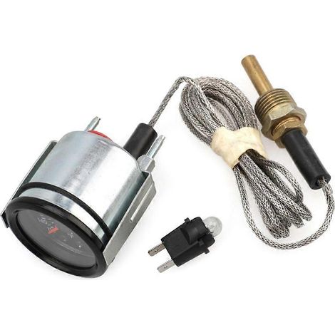 Präzises 2" 12V-Temperaturmessgerät, klare Metallmessung, zuverlässiges Metallthermometer für Fahrzeuge, zuverlässiger Temperaturanzeiger.