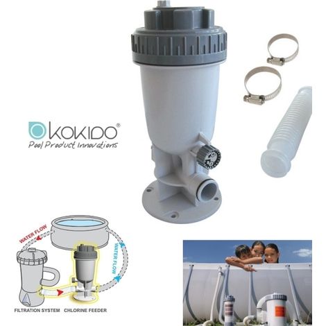 Dosatore automatico di cloro a pasticche esterno per piscina Kokido - KlorIn