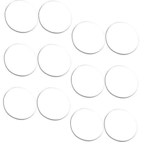 Lot de 12 patins antidérapants transparents pour meubles en verre, (1/5)