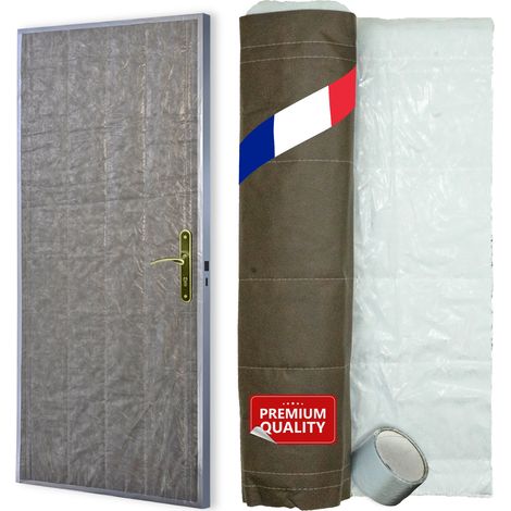 Euro Vanadium – Kit d'isolation thermique pour porte de service 85x210 cm – Mousse polypropylène multicouche – Réduction des déperditions de chaleur