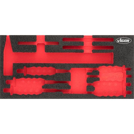 Garniture en mousse souple ∙ vide ∙ V6222-L ∙ L x l x h : 393 mm x 188 mm x 35 mm