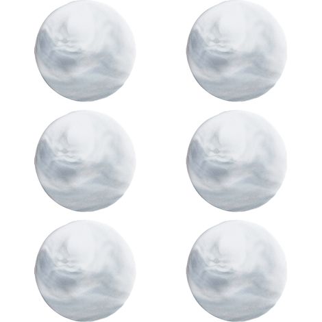 Dessous de verre en marbre, absorbants avec base en liège, ensemble de dessous de verre en céramique dorée, décoration rustique pour la maison (gris, rond)