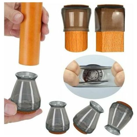 Jiajia AI, Protecteurs de pieds de chaises stoppeurs de pieds, 8 Pièces pour jardin, terrasse et extérieur (1/4)