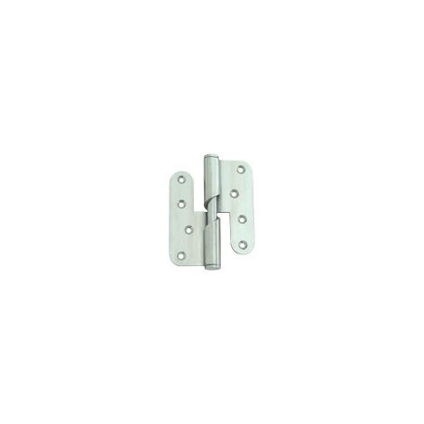 Paumelle Helicoïdale - Bouts Ronds - Noeud Plat ø16 Bague Inox - Gau Che 100x86 (1/2)