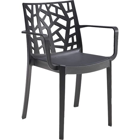 SEDIA IN POLIPROPILENE 'MATRIX ARMCHAIR' grafite  - BICA