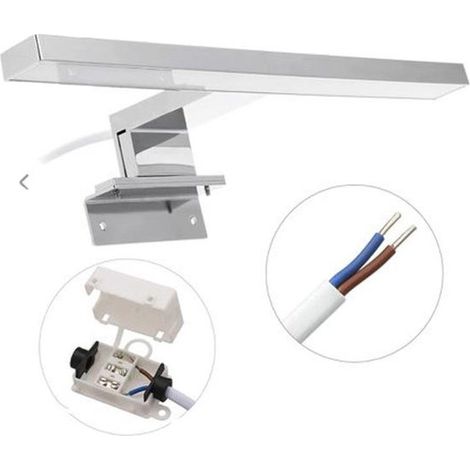 LED-Spiegelbeleuchtung Badezimmerspiegelleuchte Schminkleuchte Aufbauleuchte Schrankbeleuchtung Klemmleuchte Neutralweiß 230 V 5 W 550 Lumen IP44 (1/5)