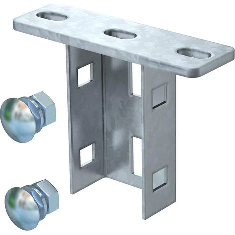 OBO Bettermann Placa de cabeza para US 3-columna 130x40x100 Acero galvanizado en caliente, 6348874