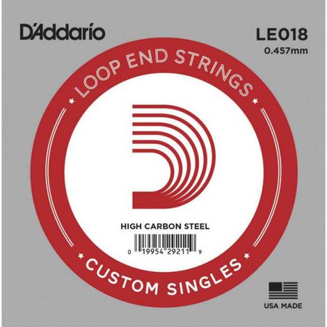 Corde au détail Banjo D'addario à Boucle Acier Plein 018 - LE018
