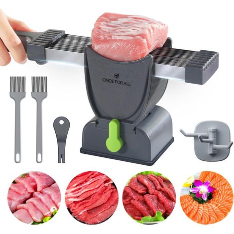 Lot de couteaux de cuisine pour couper viande et trancher aliments pour viande bovine, porcine et d'agneau pour cuisiner (1/5)