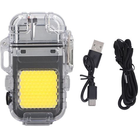 Allume-cigare Arc IP56 étanche au vent, éclairage LED Portable multifonctionnel double noir (1/5)
