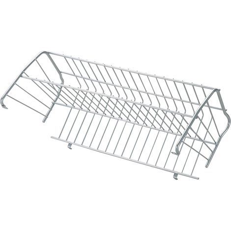VS Schuhablage Kippfront 757 mm Stahldraht kunststoffbeschichtet silber