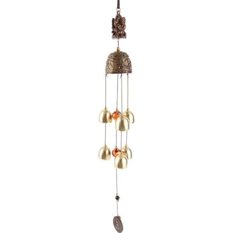 Ornement suspendu bonne chance Feng Shui, cloches de couleur, carillons éoliens, décoration de maison chinoise (feuilles) (1/5)
