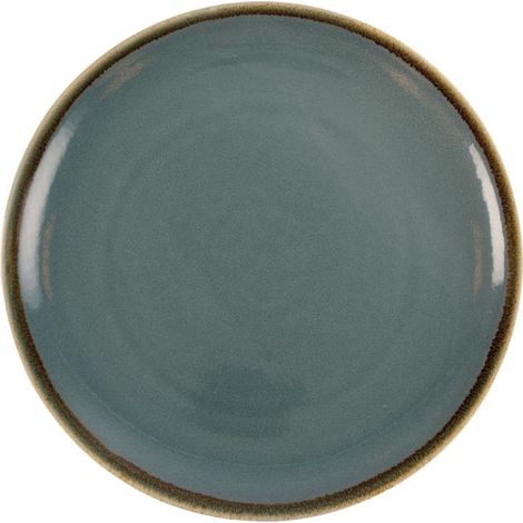 Assiettes Plates Rondes Couleur Océan Kiln 280mm (Lot de 4) - Ref GP465 - Olympia (1/5)
