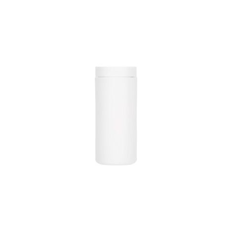 Distributeur de Savon Manuel 240ml, Bouteille Souple en Silicone, pour Cuisine, Salle de Bain et Douche, Rechargeable et Économique (Blanc)