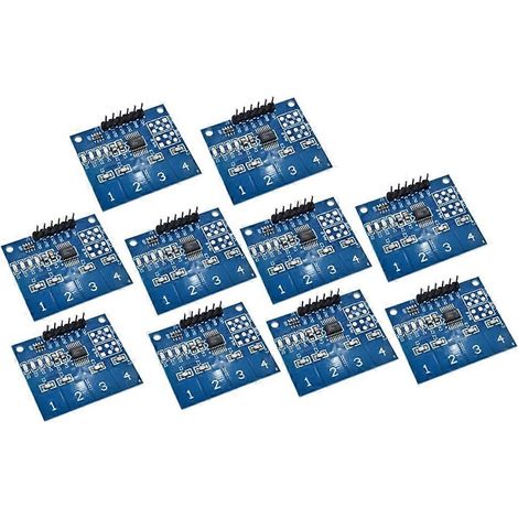 10 TTP224 4-Kanal digitale kapazitive Touch-Schaltermodule (1/5)