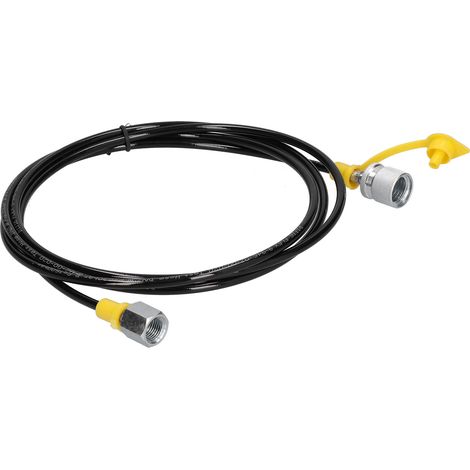 Raccord Rapide M16x2-1/4 BSP Noir pour Tuyaux Haute Pression, Résistant à l'Huile et à la Chaleur (1/5)