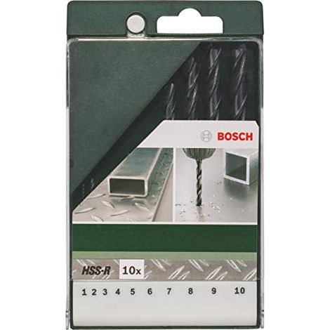 BOSCH Set 10pz Punte Per Metallo Hss-R (1/4)