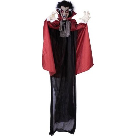 Automate Halloween à suspendre - PTIT CLOWN - Animé et sonore - Effets lumineux - Hauteur 180 cm (1/4)