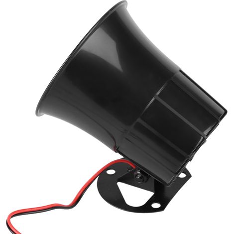 Sirène d'alarme 12V 15W filaire avec support, corne sonore puissante pour système de sécurité domestique (1/5)