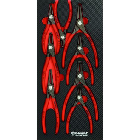 Modul Schaumstoff Finish Carbon 8 Zangen Sprengringe KNIPEX - 09893