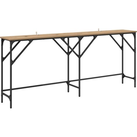 Maison Exclusive - Tavolo consolle Rovere artigianale 180 x 30 x 75 cm