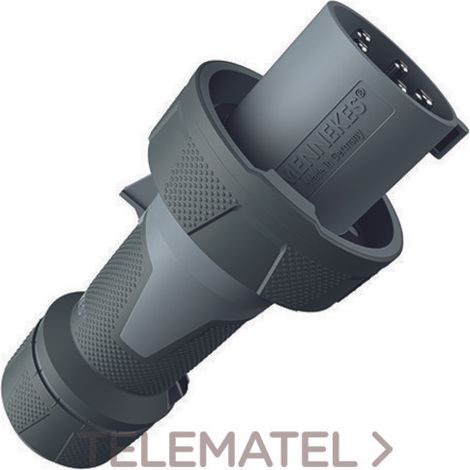 Conector eléctrico Mennekes 5 polos gris IP67 duradero