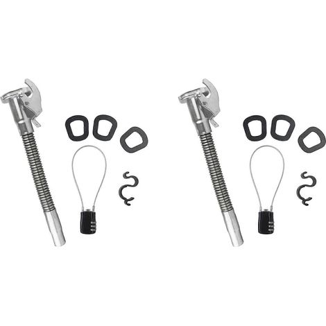 2 becs verseurs pour bidons d'essence, en acier inoxydable, flexibles et de 29,5 cm de long, compatibles avec les bouteilles d'essence américaines de 5, 10 et 20 litres. (1/5)