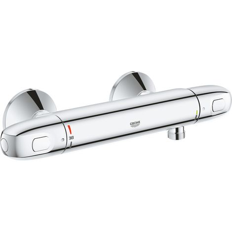THM-Brausebatterie Grohtherm 1000 348143 Wandmontage eigensicher chrom (1/4)