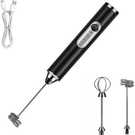 Mousseur à lait électrique – 3 vitesses – Rechargeable USB – Matcha, café, protéines – Mini mixer (1/5)