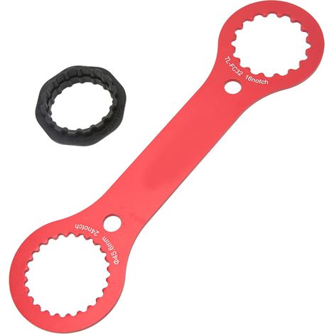 1 llave multifunción, aleación de aluminio 6061 T6, compatible con TLFC32, TLFC25 y TLFC24, para ejes de pedalier de bicicleta. (1/5)
