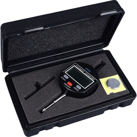 Indicateur à cadran numérique, plage de mesure 0–12,7 mm, résolution 0,01 mm, étanche IP65, jauge à sonde numérique (1/5)