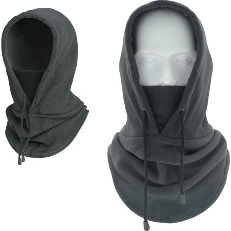 Cagoule Hiver Home, Balaclava Chapeau, Cagoule Polaire Hiver, Bonnet Cache Cou, Bonnet Cagoule Capuche Coupe-Vent et Chaude pour Homme et Femme (1/5)