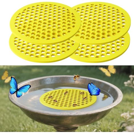 Lot de 4 mangeoires flottantes pour abeilles, 20 cm de haut, idéales pour les bassins, les jardins et les fontaines. - AquaForge (1/5)