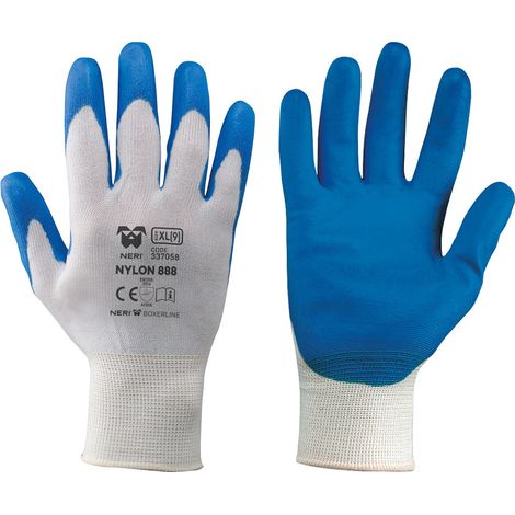 Guanti Neri 888 Nylon Poliuretano Art Tg. Xxl 12 Coppia