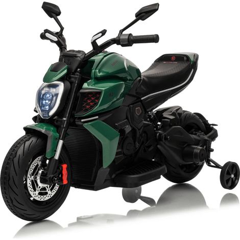 Ducati x Bentley Diavel V4 - Moto Elettrica per Bambini 12V - 3 a 6 anni - Batteria al litio - Verde (1/5)