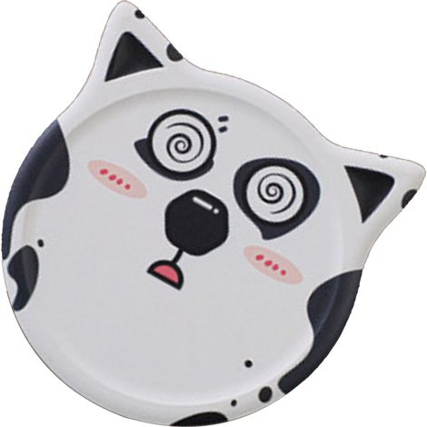 Set de 6 dessous de verre en céramique absorbante pour boissons, motif chien mignon, déco table, bureau, cuisine, cadeau anniversaire ou pendaison de crémaillère pour amoureux des animaux. (1/5)