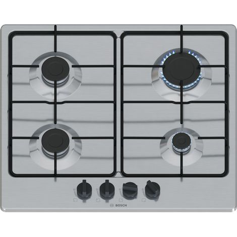 Bosch Serie 4 PGP6B5K85 plaque Acier inoxydable Intégré 58 cm Gaz 4 zone(s)